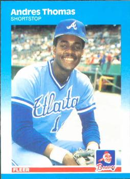 1987 Fleer #531 Andres Thomas Front