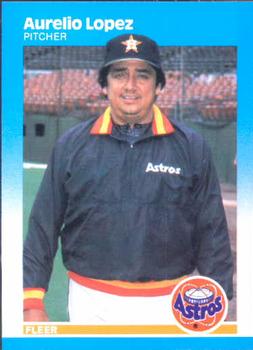 1987 Fleer #63 Aurelio Lopez Front