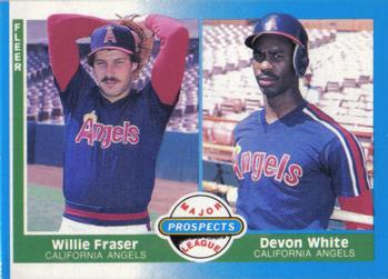 1987 Fleer #646 Willie Fraser / Devon White Front