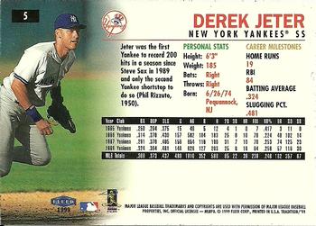 1999 Fleer Tradition - Millennium #5 Derek Jeter  Back