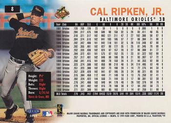 1999 Fleer Tradition - Millennium #8 Cal Ripken Jr.  Back