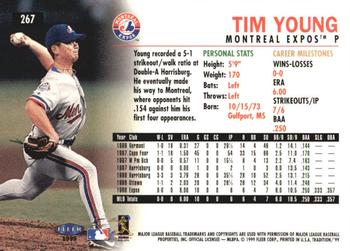 1999 Fleer Tradition - Millennium #267 Tim Young  Back
