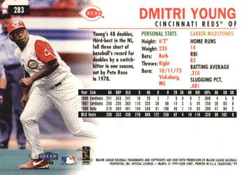 1999 Fleer Tradition - Millennium #283 Dmitri Young  Back