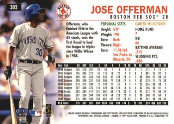 1999 Fleer Tradition - Millennium #302 Jose Offerman  Back