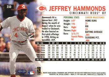 1999 Fleer Tradition - Millennium #350 Jeffrey Hammonds  Back