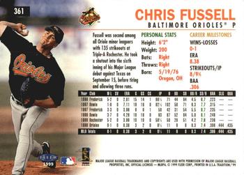 1999 Fleer Tradition - Millennium #361 Chris Fussell  Back