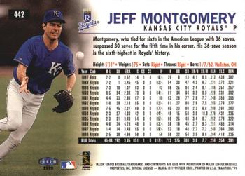 1999 Fleer Tradition - Millennium #442 Jeff Montgomery  Back