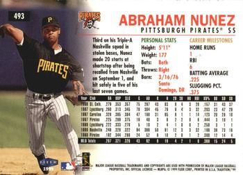 1999 Fleer Tradition - Millennium #493 Abraham Nunez  Back