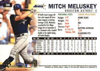 1999 Fleer Tradition - Millennium #508 Mitch Meluskey  Back
