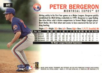 1999 Fleer Tradition - Millennium #602 Peter Bergeron  Back