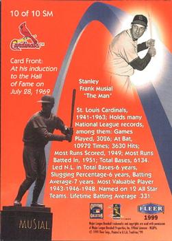 1999 Fleer Tradition - Stan Musial Monumental Moments #10SM Stan Musial Back