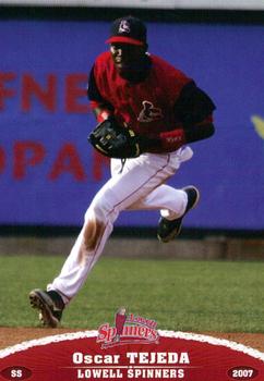 2007 Grandstand Lowell Spinners Update #7 Oscar Tejeda Front