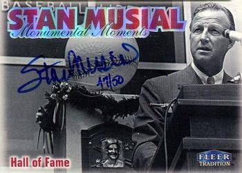 1999 Fleer Tradition - Stan Musial Monumental Moments Autographs #10SM Stan Musial  Front