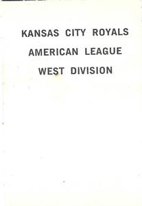 1969 Milton Bradley - Team Cards #NNO Kansas City Royals Front