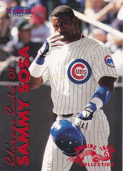 1999 Fleer Tradition - Warning Track Collection #2W Sammy Sosa Front