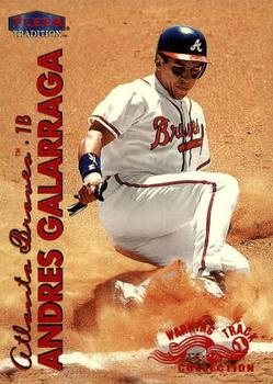 1999 Fleer Tradition - Warning Track Collection #11W Andres Galarraga Front