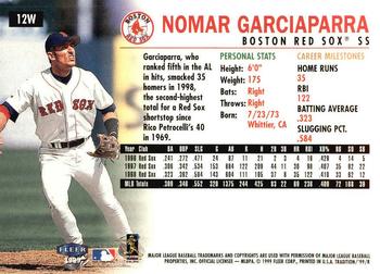1999 Fleer Tradition - Warning Track Collection #12W Nomar Garciaparra Back
