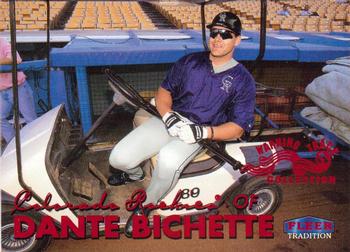 1999 Fleer Tradition - Warning Track Collection #15W Dante Bichette Front