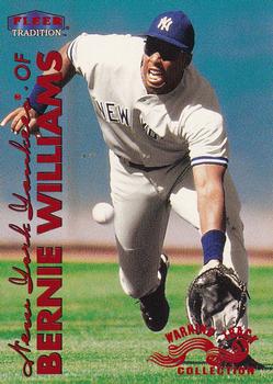 1999 Fleer Tradition - Warning Track Collection #22W Bernie Williams Front
