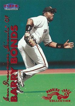 1999 Fleer Tradition - Warning Track Collection #27W Barry Bonds Front