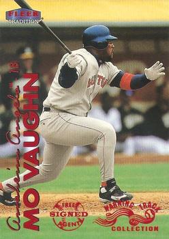 1999 Fleer Tradition - Warning Track Collection #32W Mo Vaughn Front