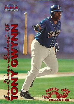 1999 Fleer Tradition - Warning Track Collection #43W Tony Gwynn Front