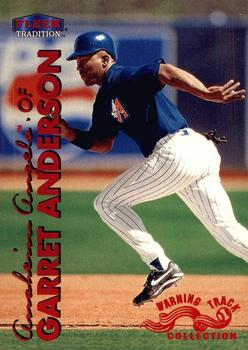 1999 Fleer Tradition - Warning Track Collection #66W Garret Anderson Front