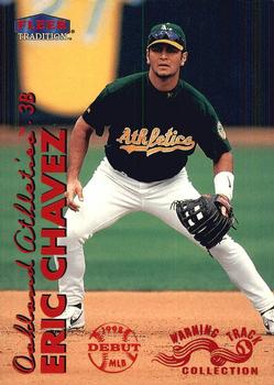 1999 Fleer Tradition - Warning Track Collection #70W Eric Chavez Front