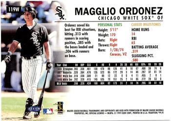 1999 Fleer Tradition - Warning Track Collection #119W Magglio Ordonez Back