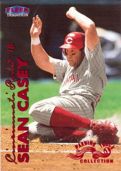 1999 Fleer Tradition - Warning Track Collection #120W Sean Casey Front