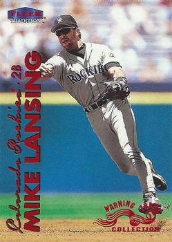 1999 Fleer Tradition - Warning Track Collection #123W Mike Lansing Front