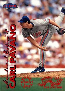 1999 Fleer Tradition - Warning Track Collection #178W Carl Pavano Front