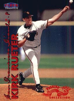 1999 Fleer Tradition - Warning Track Collection #290W Kirk Rueter Front