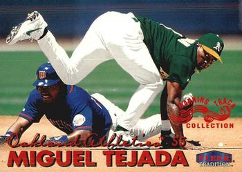 1999 Fleer Tradition - Warning Track Collection #292W Miguel Tejada Front