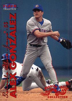 1999 Fleer Tradition - Warning Track Collection #309W Alex Gonzalez Front