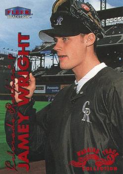 1999 Fleer Tradition - Warning Track Collection #311W Jamey Wright Front
