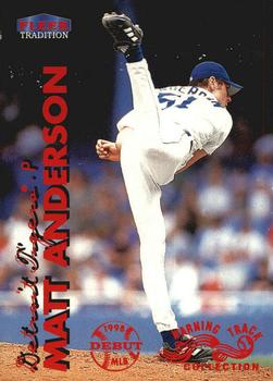 1999 Fleer Tradition - Warning Track Collection #321W Matt Anderson Front