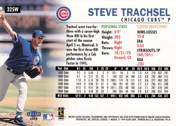 1999 Fleer Tradition - Warning Track Collection #325W Steve Trachsel Back
