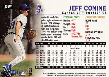 1999 Fleer Tradition - Warning Track Collection #356W Jeff Conine Back