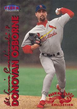 1999 Fleer Tradition - Warning Track Collection #405W Donovan Osborne Front