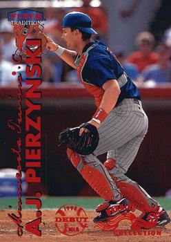 1999 Fleer Tradition - Warning Track Collection #487W A.J. Pierzynski Front
