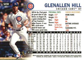 1999 Fleer Tradition - Warning Track Collection #502W Glenallen Hill Back