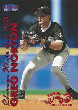 1999 Fleer Tradition - Warning Track Collection #504W Greg Norton Front