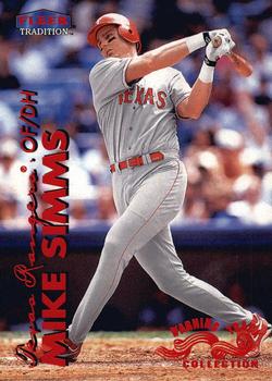 1999 Fleer Tradition - Warning Track Collection #544W Mike Simms Front