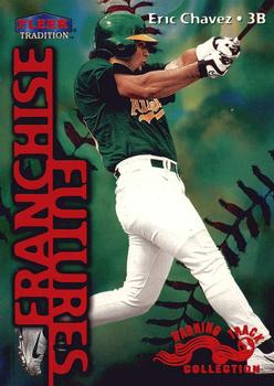 1999 Fleer Tradition - Warning Track Collection #577W Eric Chavez Front