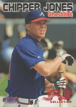 1999 Fleer Tradition - Warning Track Collection #592W Chipper Jones Front