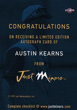 1999 Just - Autographs #NNO Austin Kearns Back