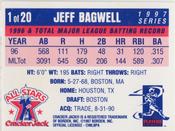 1997 Cracker Jack All-Stars #1 Jeff Bagwell Back
