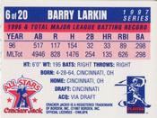 1997 Cracker Jack All-Stars #6 Barry Larkin Back