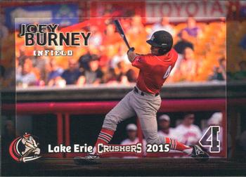 2015 Lake Erie Crushers #NNO Joey Burney Front